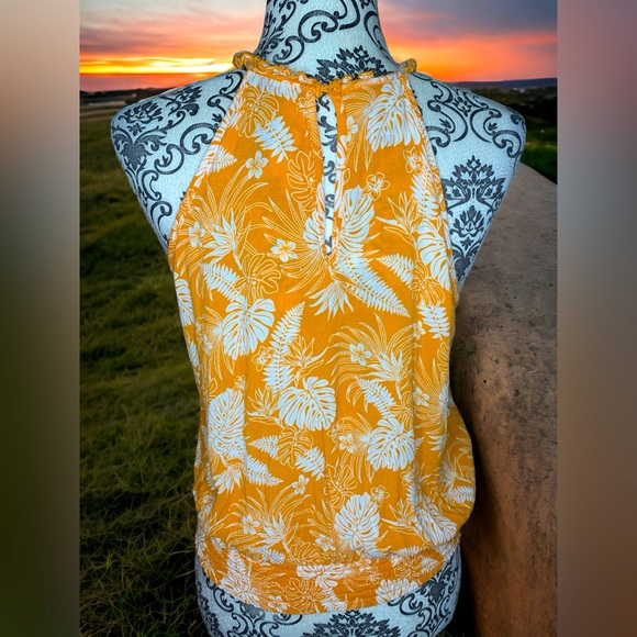 RACHEL ZOE Tropical Orange Tank- Small - Picture 2 of 4